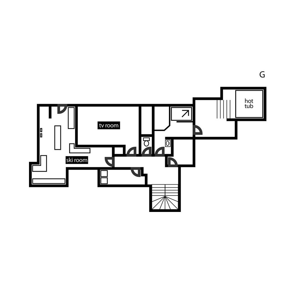 Chalet Belvedere La Tania Floor Plan 1